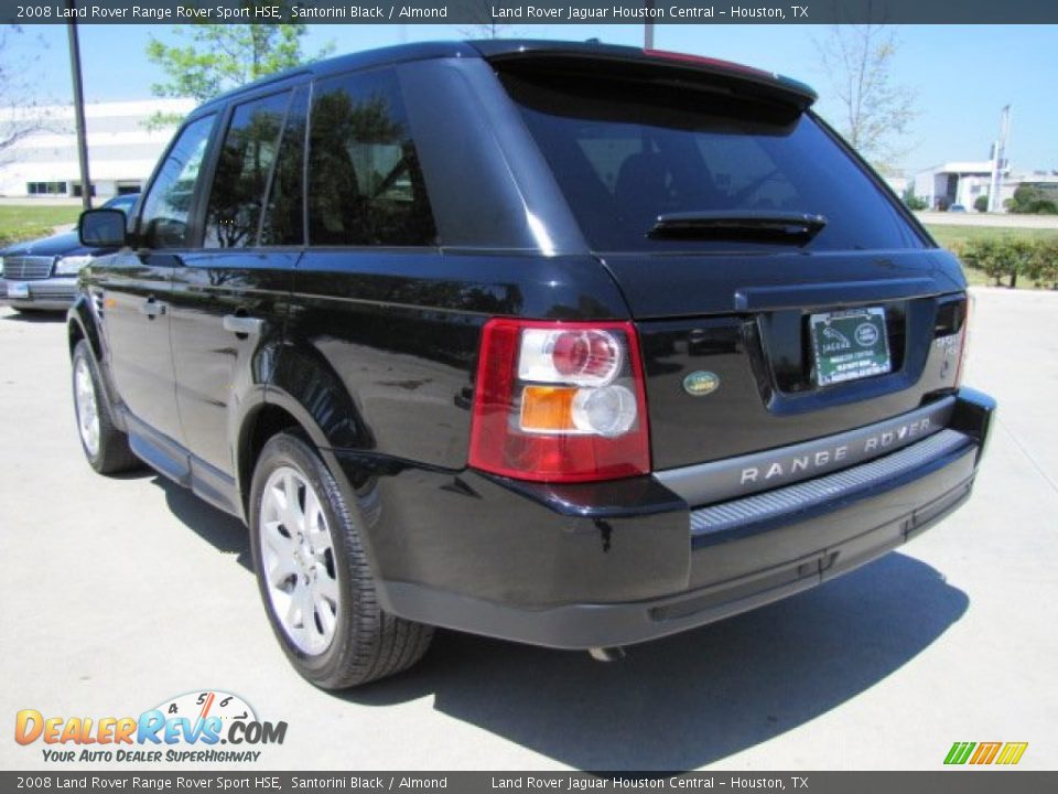 2008 Land Rover Range Rover Sport HSE Santorini Black / Almond Photo #8