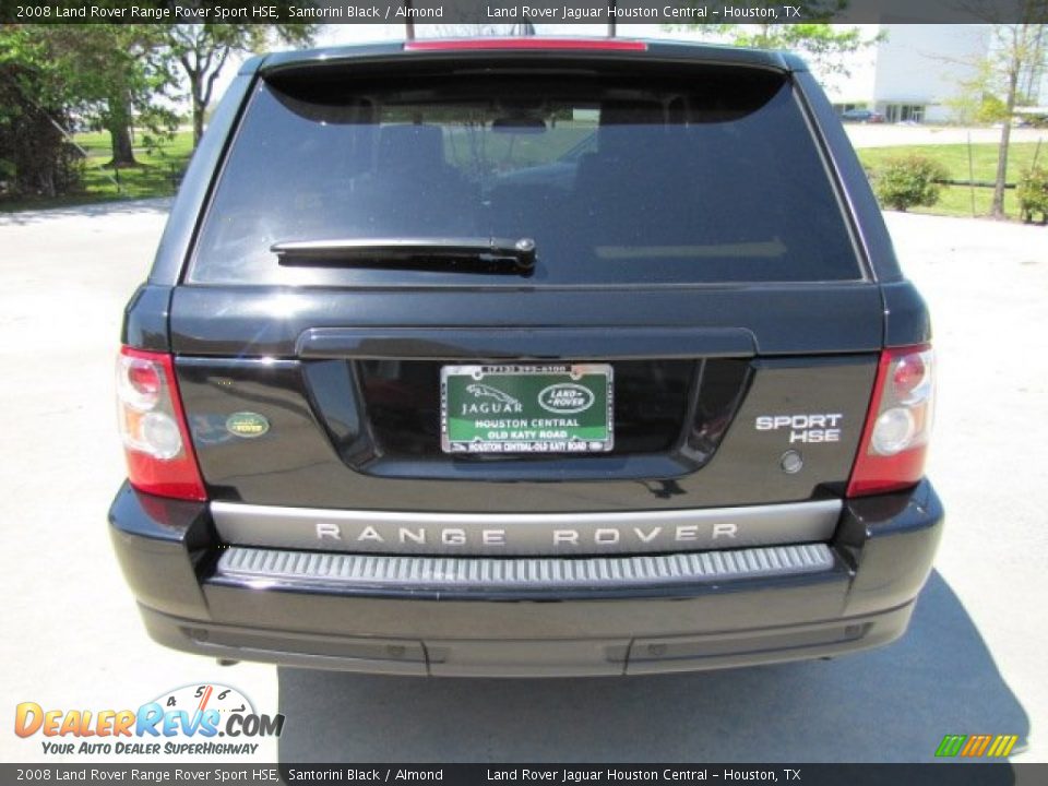 2008 Land Rover Range Rover Sport HSE Santorini Black / Almond Photo #9