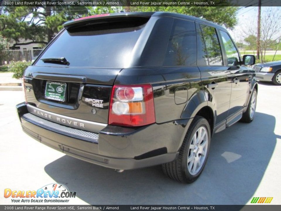 2008 Land Rover Range Rover Sport HSE Santorini Black / Almond Photo #10