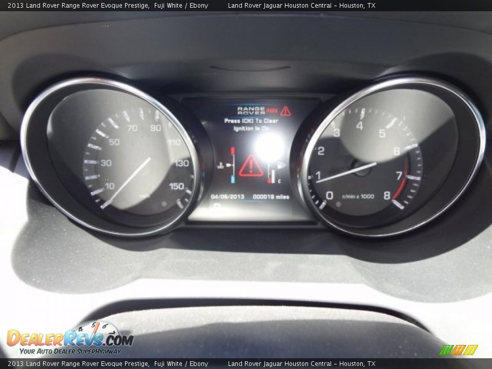 2013 Land Rover Range Rover Evoque Prestige Gauges Photo #17
