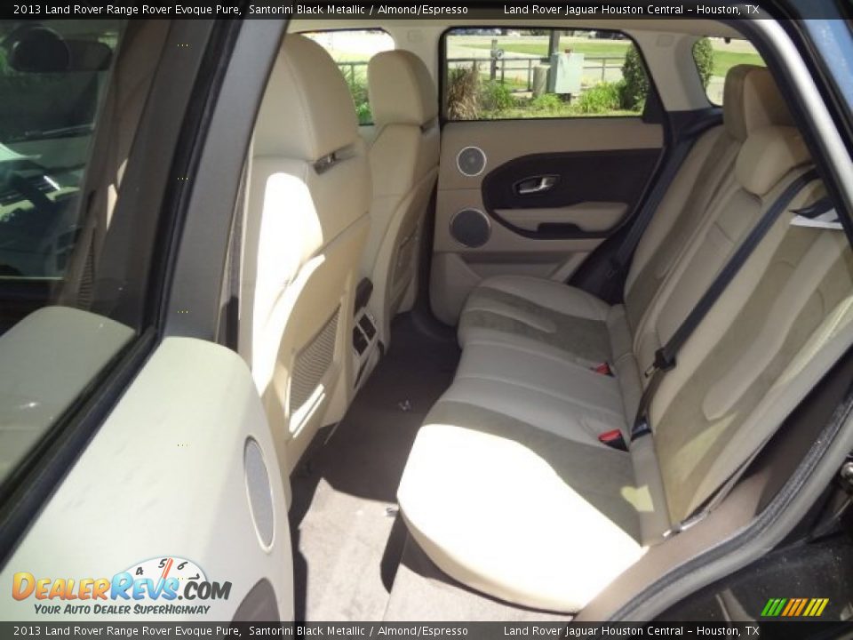 2013 Land Rover Range Rover Evoque Pure Santorini Black Metallic / Almond/Espresso Photo #4