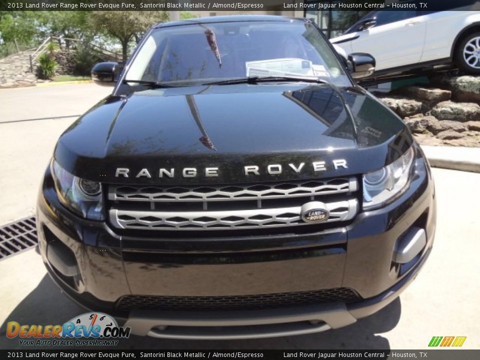 2013 Land Rover Range Rover Evoque Pure Santorini Black Metallic / Almond/Espresso Photo #6
