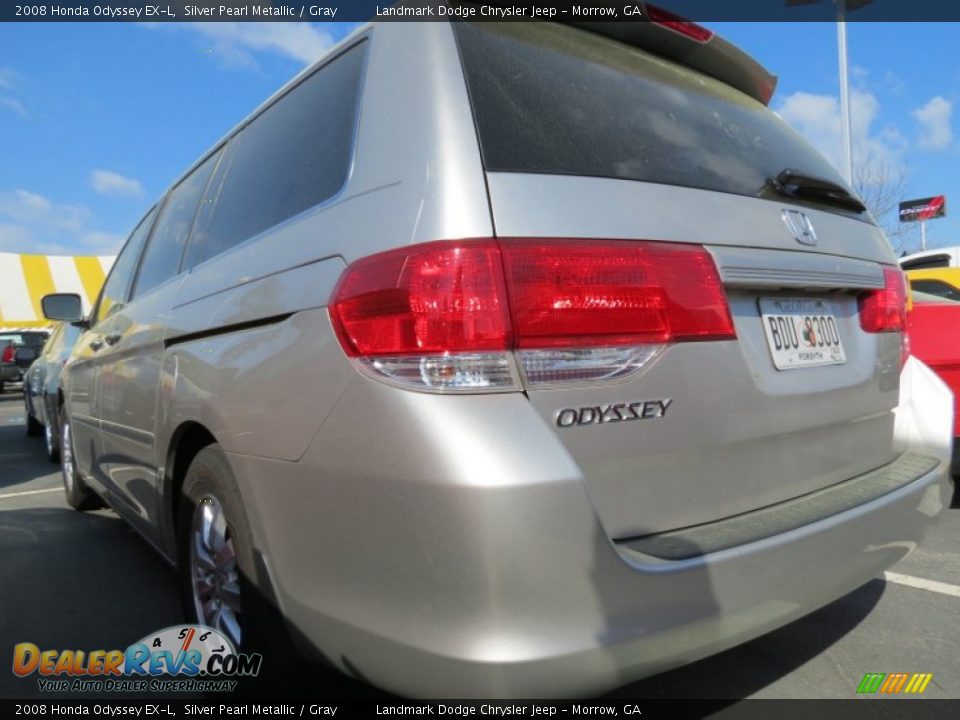 2008 Honda Odyssey EX-L Silver Pearl Metallic / Gray Photo #2