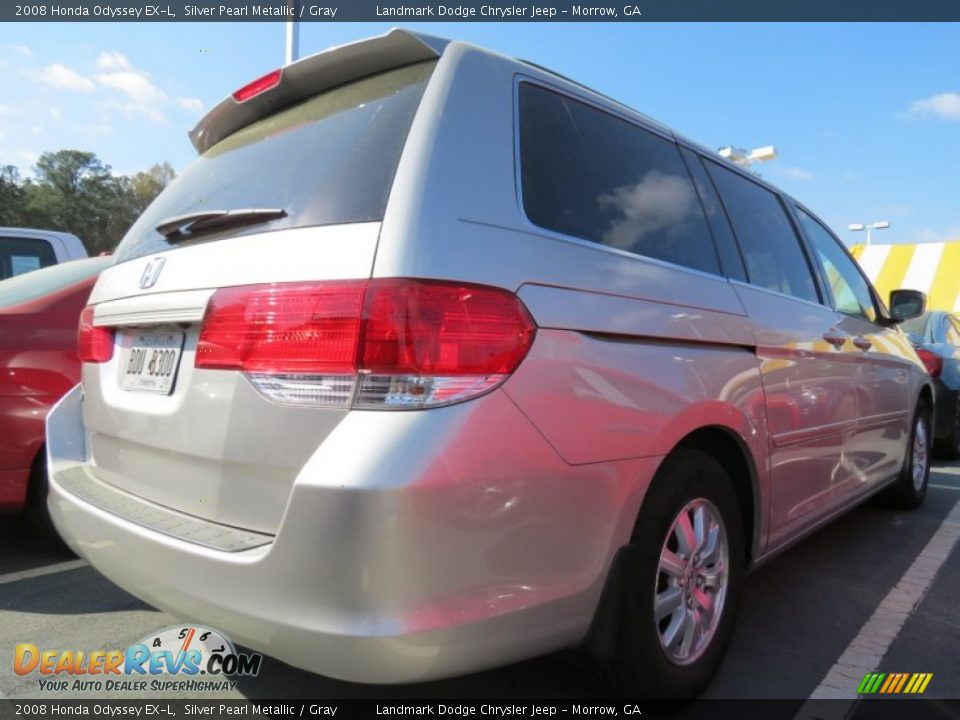 2008 Honda Odyssey EX-L Silver Pearl Metallic / Gray Photo #3