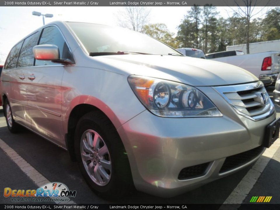 2008 Honda Odyssey EX-L Silver Pearl Metallic / Gray Photo #4