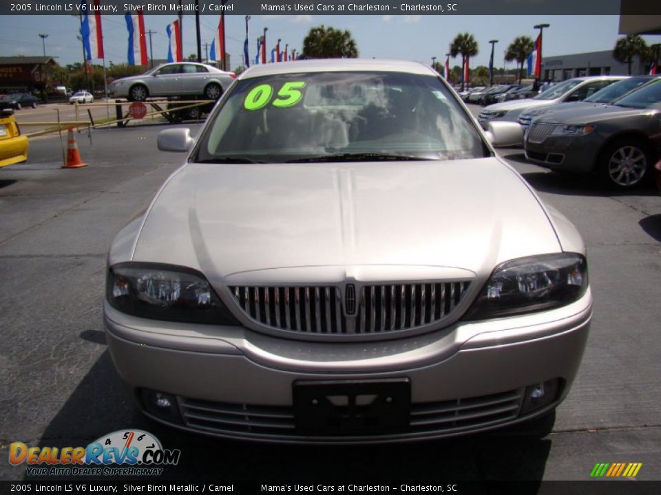 2005 Lincoln LS V6 Luxury Silver Birch Metallic / Camel Photo #3