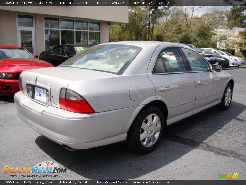 2005 Lincoln LS V6 Luxury Silver Birch Metallic / Camel Photo #8