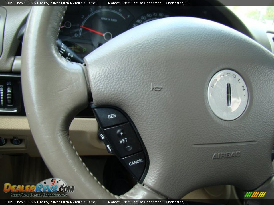 2005 Lincoln LS V6 Luxury Silver Birch Metallic / Camel Photo #20