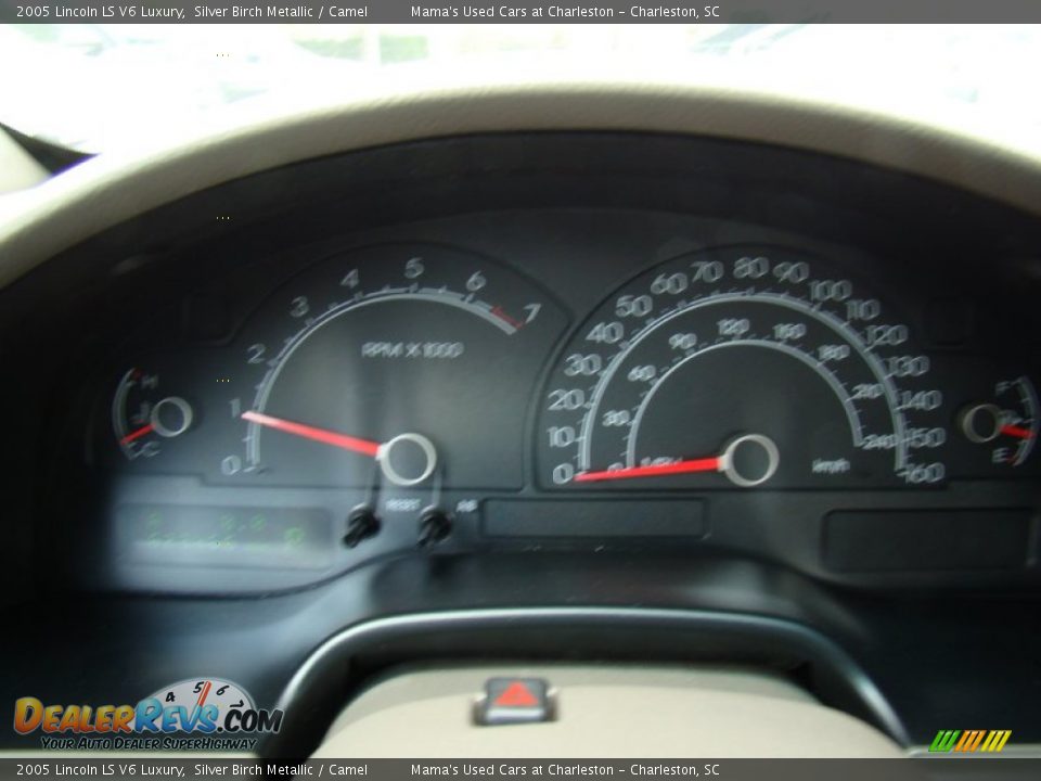2005 Lincoln LS V6 Luxury Silver Birch Metallic / Camel Photo #22