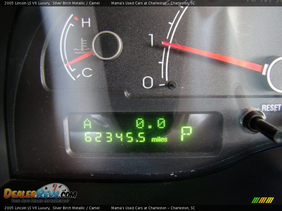 2005 Lincoln LS V6 Luxury Silver Birch Metallic / Camel Photo #23