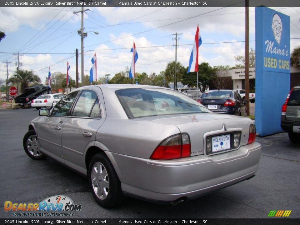 2005 Lincoln LS V6 Luxury Silver Birch Metallic / Camel Photo #29