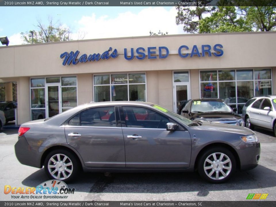 2010 Lincoln MKZ AWD Sterling Gray Metallic / Dark Charcoal Photo #1