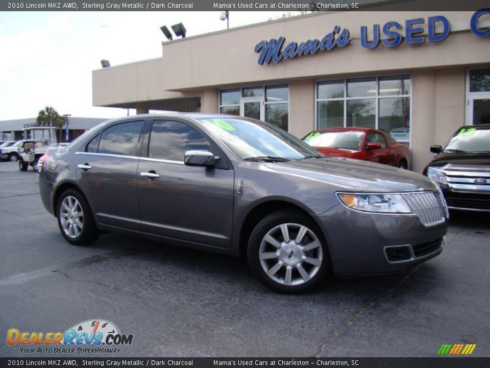 2010 Lincoln MKZ AWD Sterling Gray Metallic / Dark Charcoal Photo #27
