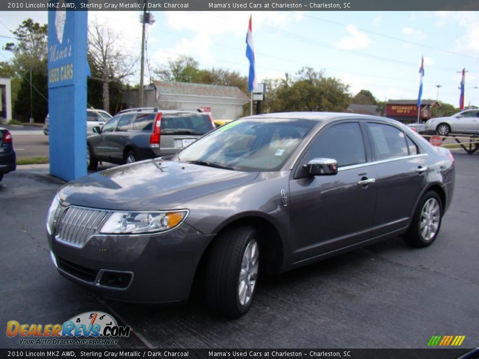 2010 Lincoln MKZ AWD Sterling Gray Metallic / Dark Charcoal Photo #28