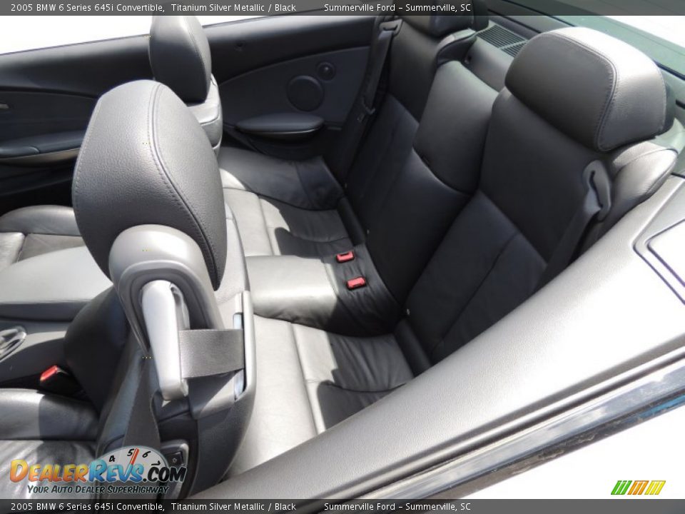 2005 BMW 6 Series 645i Convertible Titanium Silver Metallic / Black Photo #5