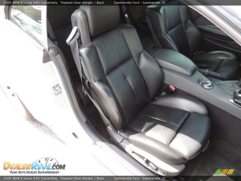 2005 BMW 6 Series 645i Convertible Titanium Silver Metallic / Black Photo #6