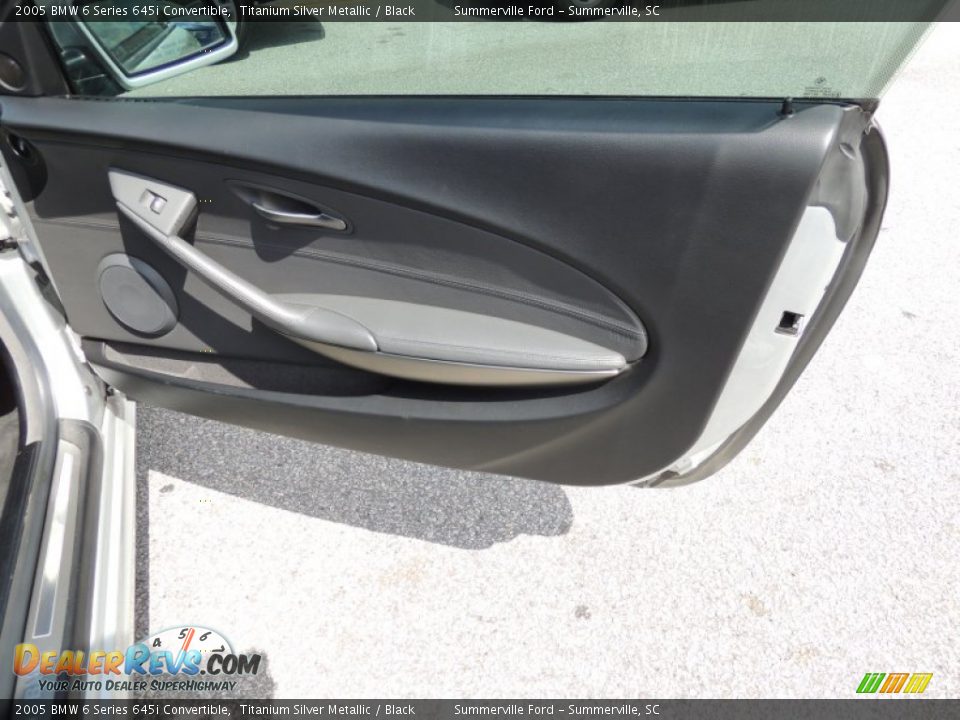 2005 BMW 6 Series 645i Convertible Titanium Silver Metallic / Black Photo #7