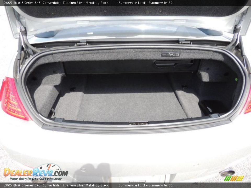 2005 BMW 6 Series 645i Convertible Titanium Silver Metallic / Black Photo #10