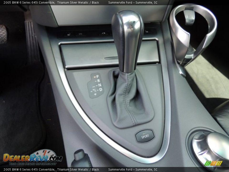 2005 BMW 6 Series 645i Convertible Titanium Silver Metallic / Black Photo #15
