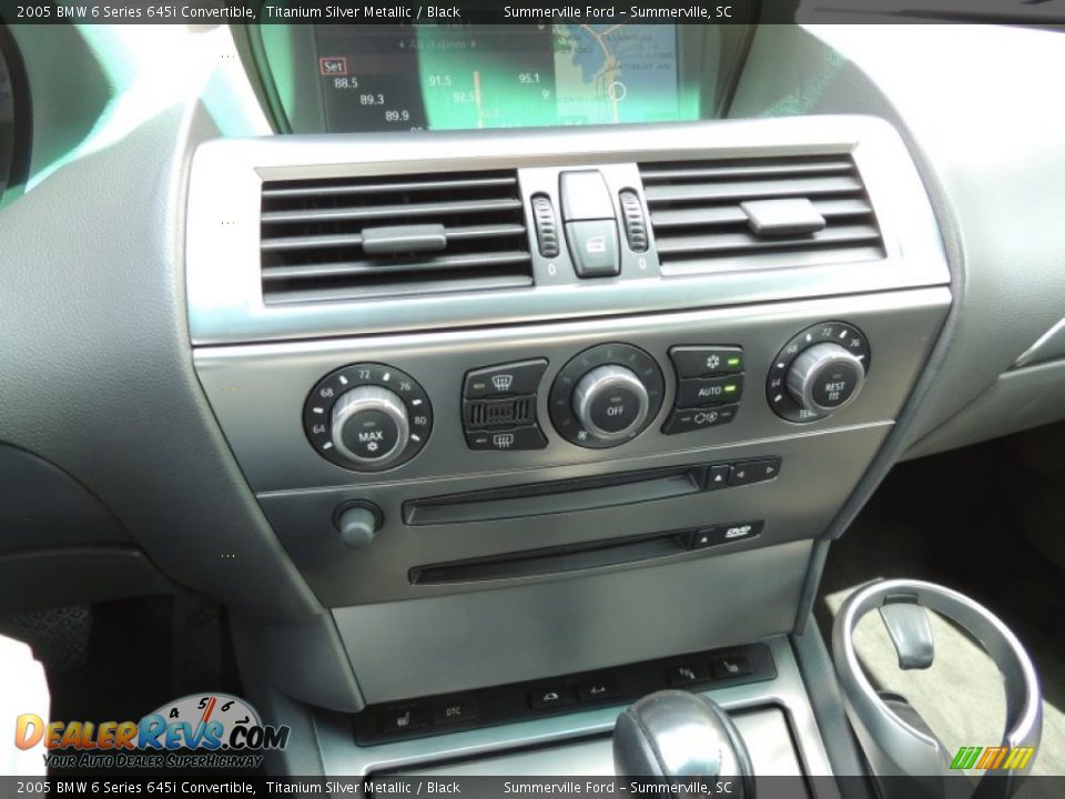 2005 BMW 6 Series 645i Convertible Titanium Silver Metallic / Black Photo #16
