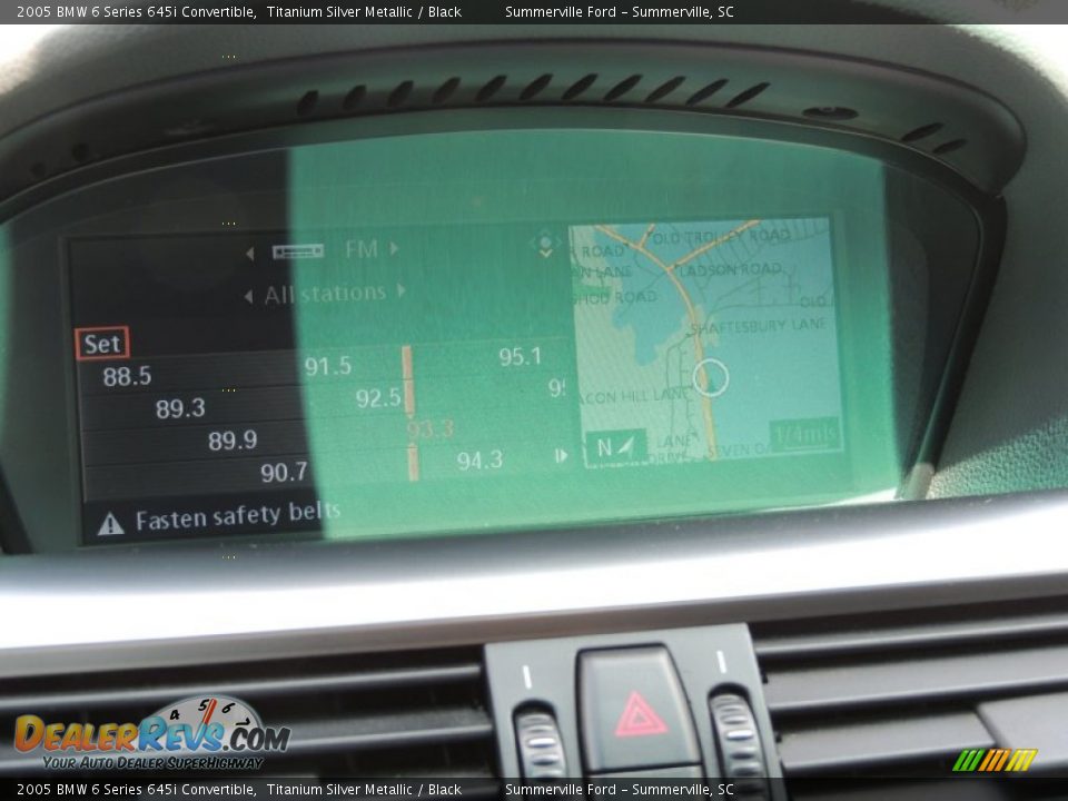 2005 BMW 6 Series 645i Convertible Titanium Silver Metallic / Black Photo #17