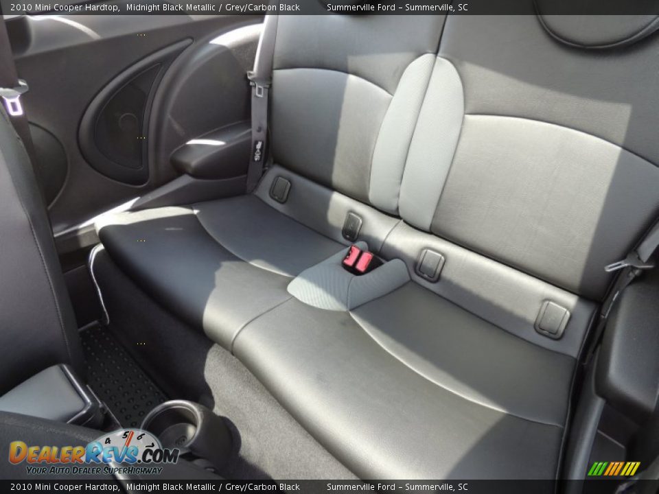 2010 Mini Cooper Hardtop Midnight Black Metallic / Grey/Carbon Black Photo #6