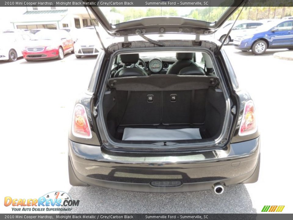 2010 Mini Cooper Hardtop Midnight Black Metallic / Grey/Carbon Black Photo #12