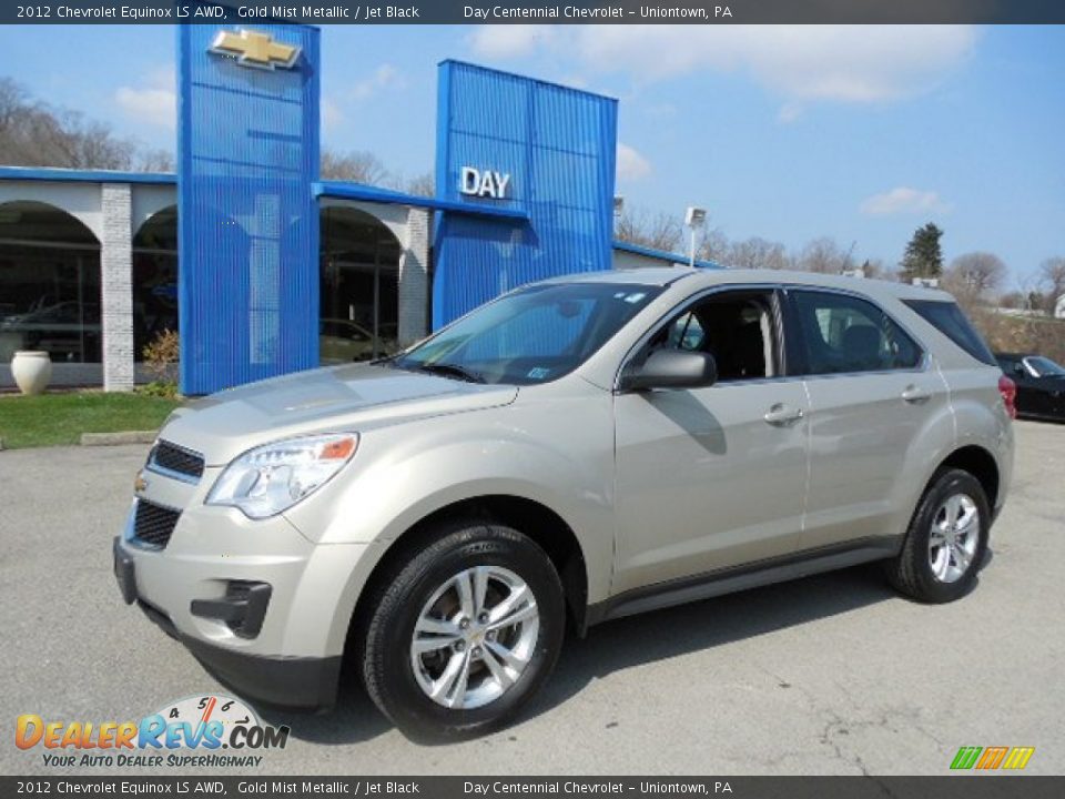 2012 Chevrolet Equinox LS AWD Gold Mist Metallic / Jet Black Photo #1