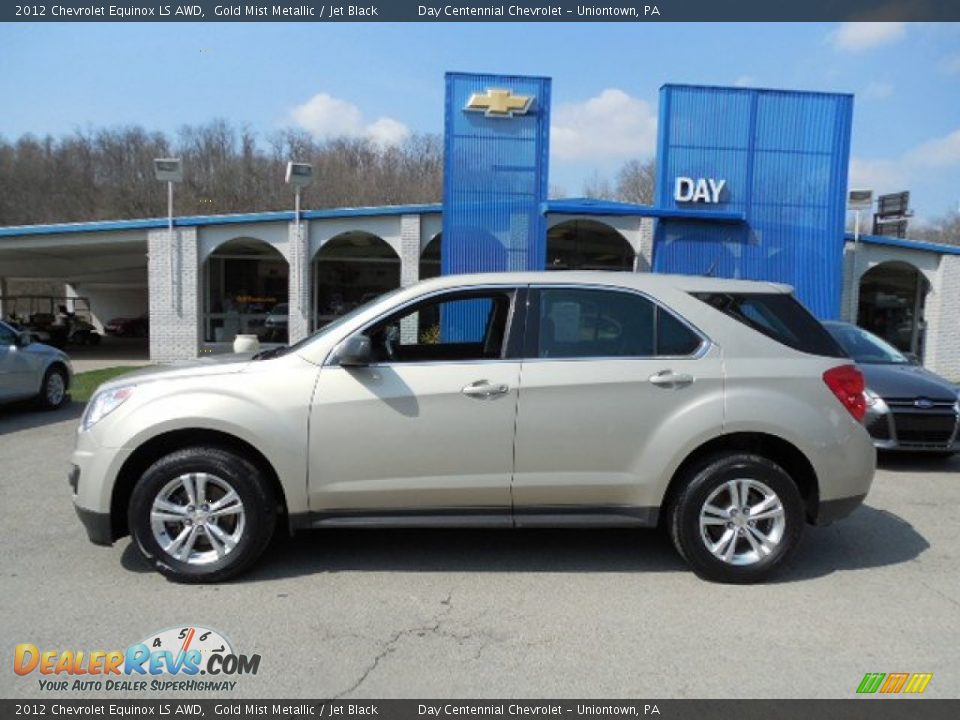 2012 Chevrolet Equinox LS AWD Gold Mist Metallic / Jet Black Photo #2