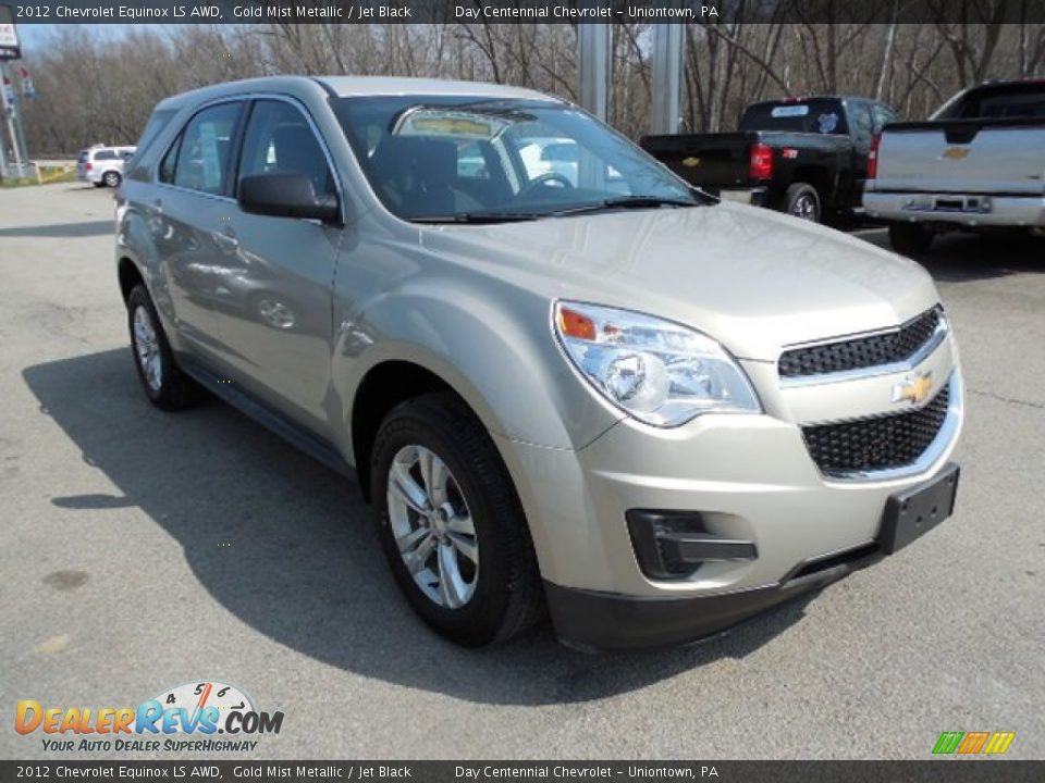 2012 Chevrolet Equinox LS AWD Gold Mist Metallic / Jet Black Photo #9