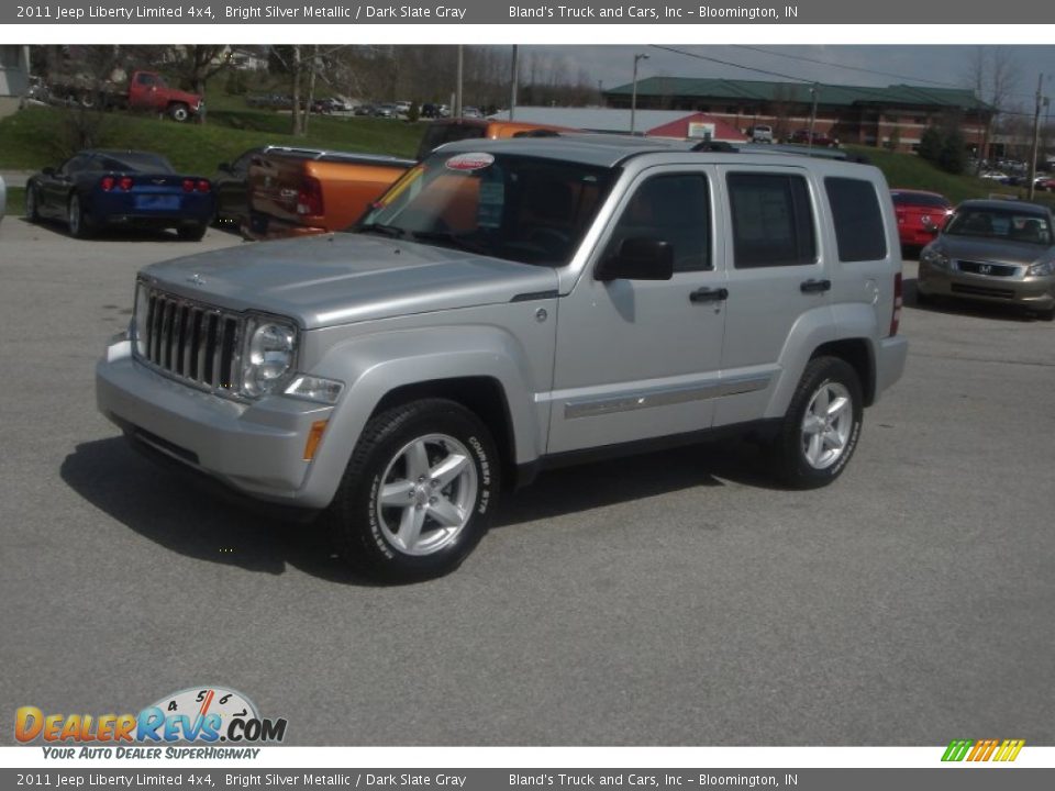2011 Jeep Liberty Limited 4x4 Bright Silver Metallic / Dark Slate Gray Photo #1