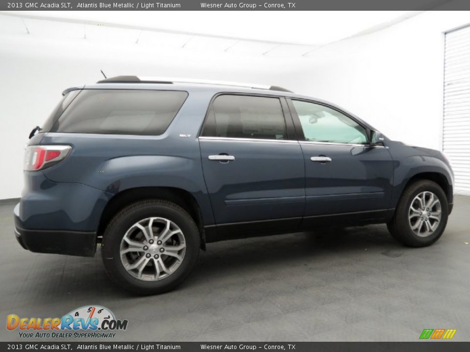 2013 GMC Acadia SLT Atlantis Blue Metallic / Light Titanium Photo #2