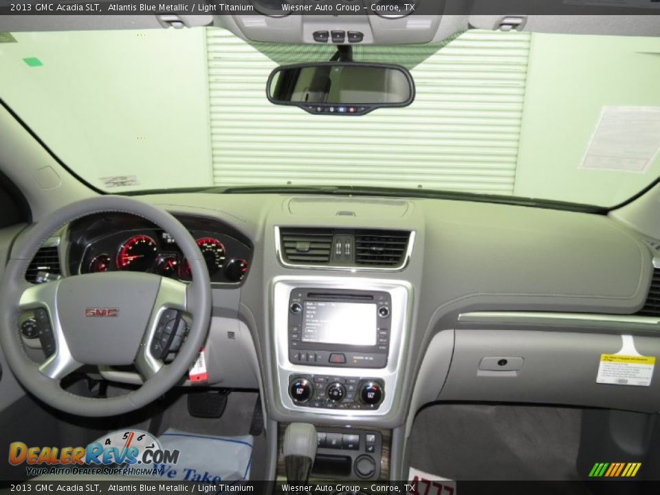 2013 GMC Acadia SLT Atlantis Blue Metallic / Light Titanium Photo #3