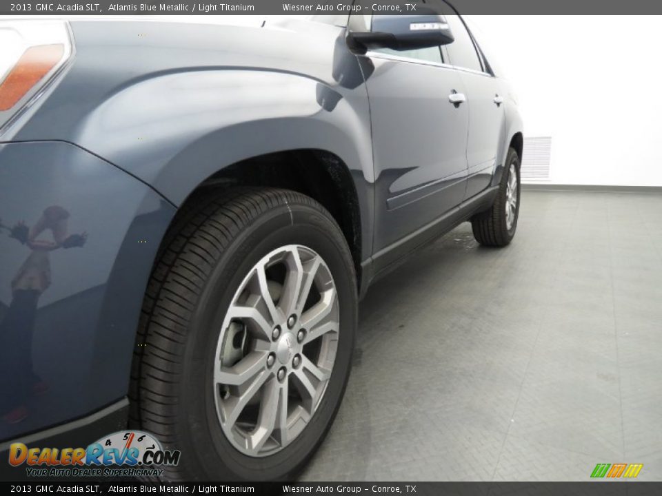 2013 GMC Acadia SLT Atlantis Blue Metallic / Light Titanium Photo #5