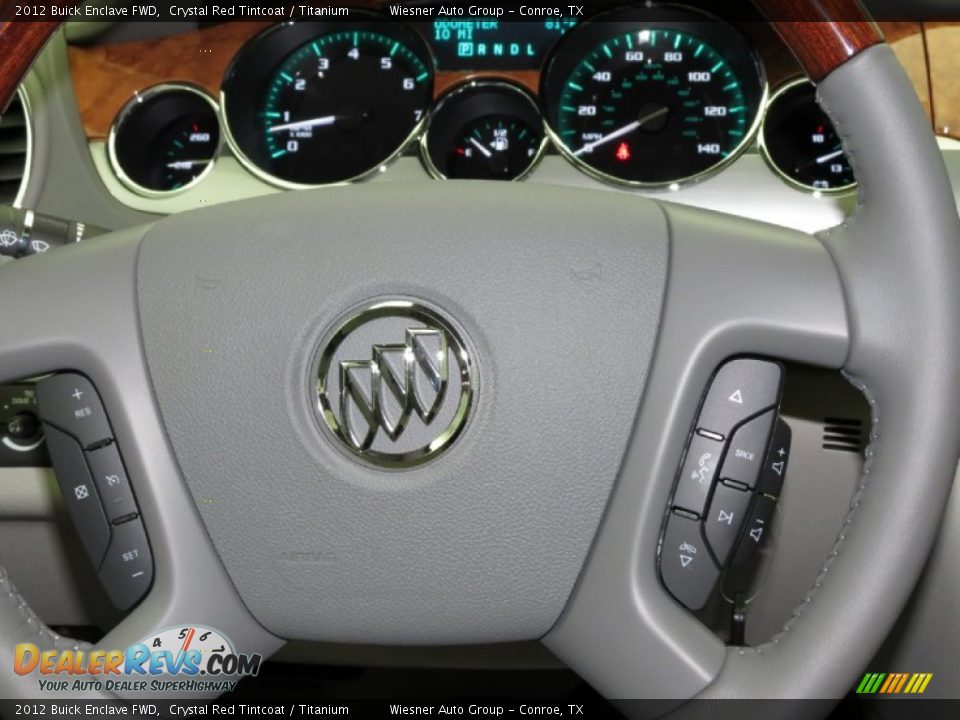 2012 Buick Enclave FWD Crystal Red Tintcoat / Titanium Photo #4
