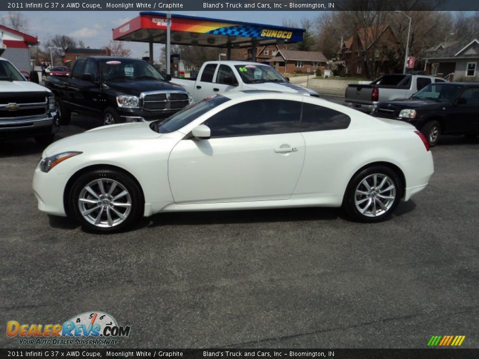 2011 Infiniti G 37 x AWD Coupe Moonlight White / Graphite Photo #1