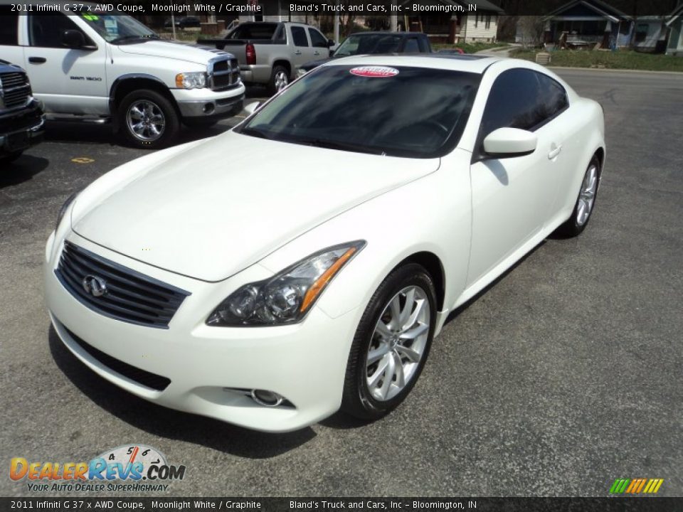 2011 Infiniti G 37 x AWD Coupe Moonlight White / Graphite Photo #2