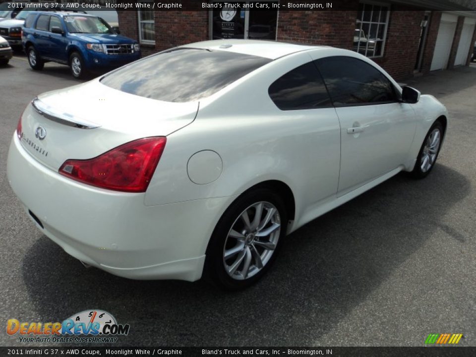 2011 Infiniti G 37 x AWD Coupe Moonlight White / Graphite Photo #3
