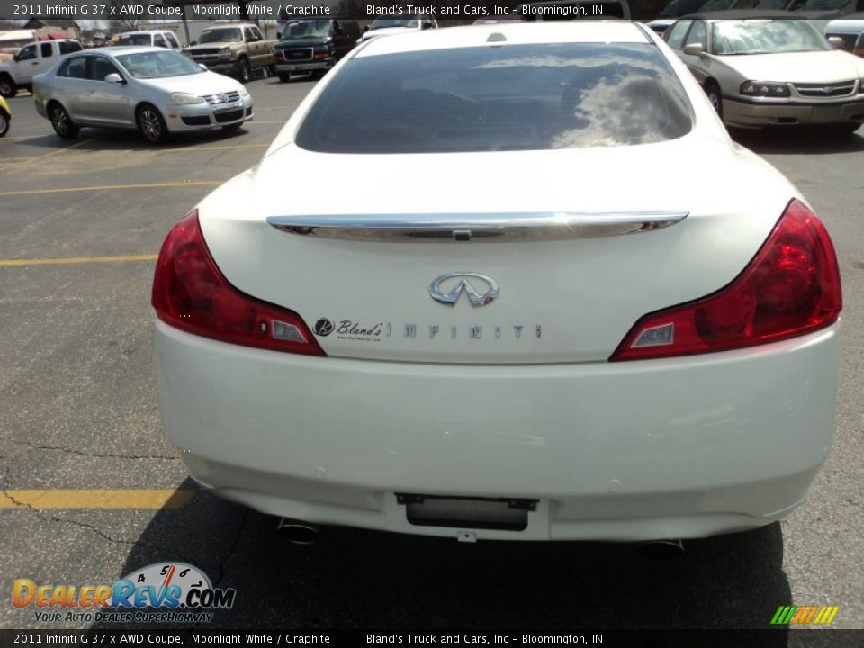 2011 Infiniti G 37 x AWD Coupe Moonlight White / Graphite Photo #32