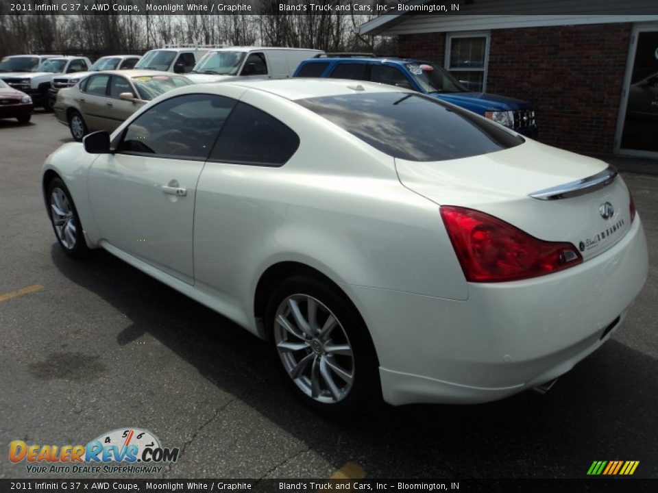 2011 Infiniti G 37 x AWD Coupe Moonlight White / Graphite Photo #33
