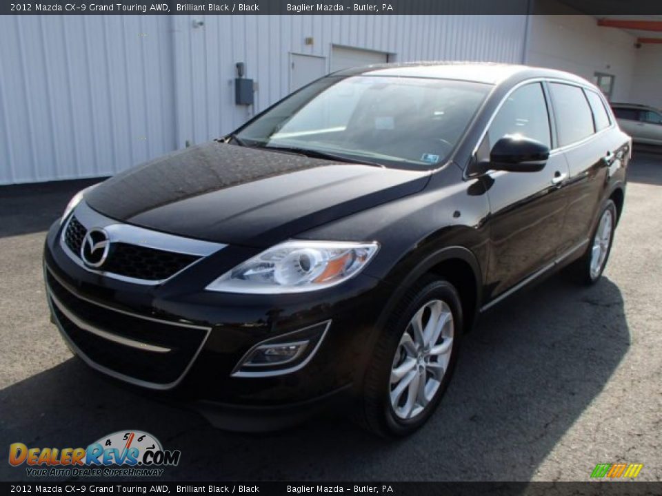 2012 Mazda CX-9 Grand Touring AWD Brilliant Black / Black Photo #2