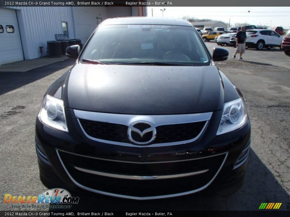 2012 Mazda CX-9 Grand Touring AWD Brilliant Black / Black Photo #3