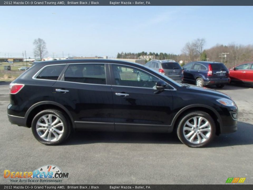 2012 Mazda CX-9 Grand Touring AWD Brilliant Black / Black Photo #5