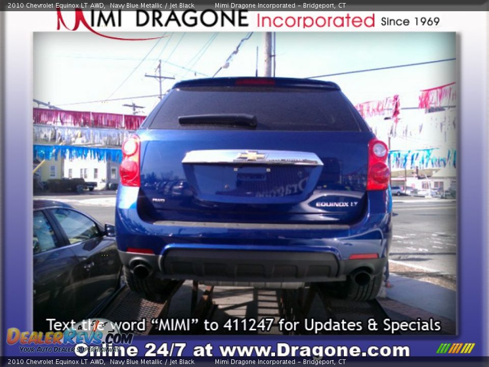 2010 Chevrolet Equinox LT AWD Navy Blue Metallic / Jet Black Photo #4