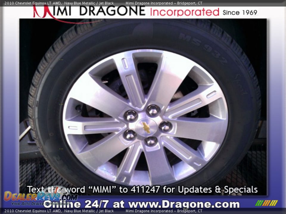 2010 Chevrolet Equinox LT AWD Navy Blue Metallic / Jet Black Photo #6