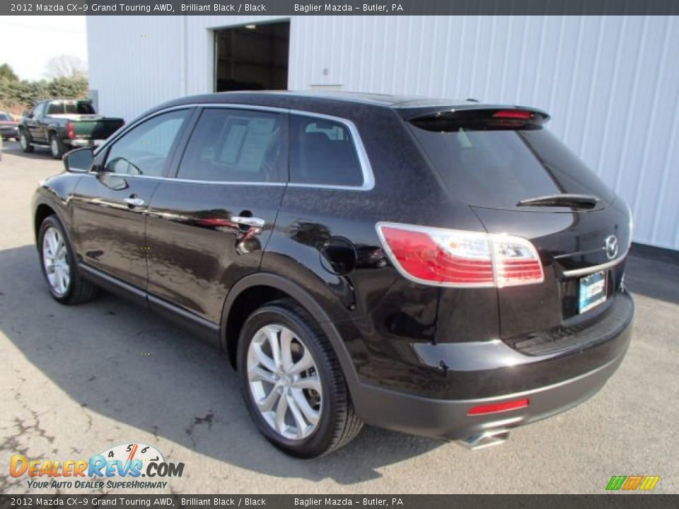 2012 Mazda CX-9 Grand Touring AWD Brilliant Black / Black Photo #8