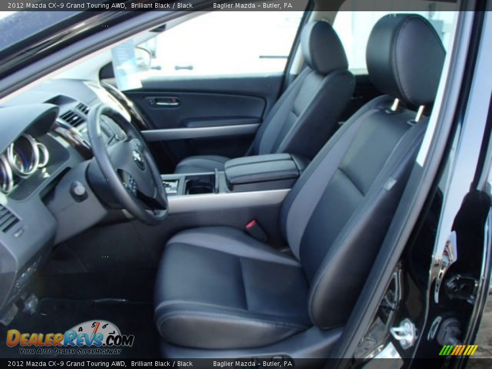 2012 Mazda CX-9 Grand Touring AWD Brilliant Black / Black Photo #11