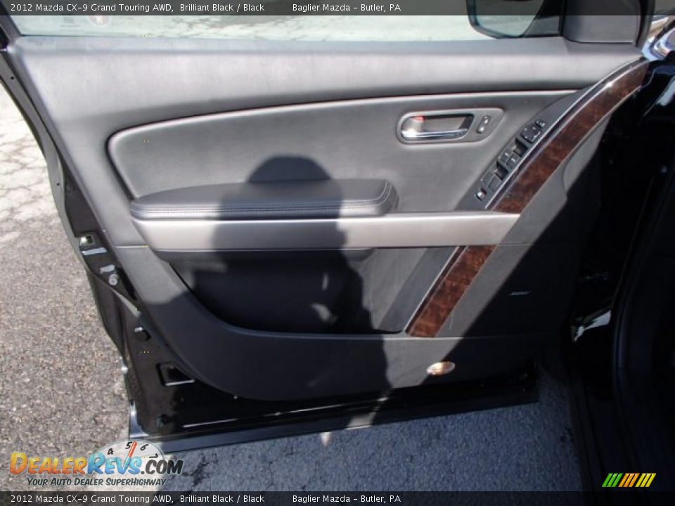 2012 Mazda CX-9 Grand Touring AWD Brilliant Black / Black Photo #12