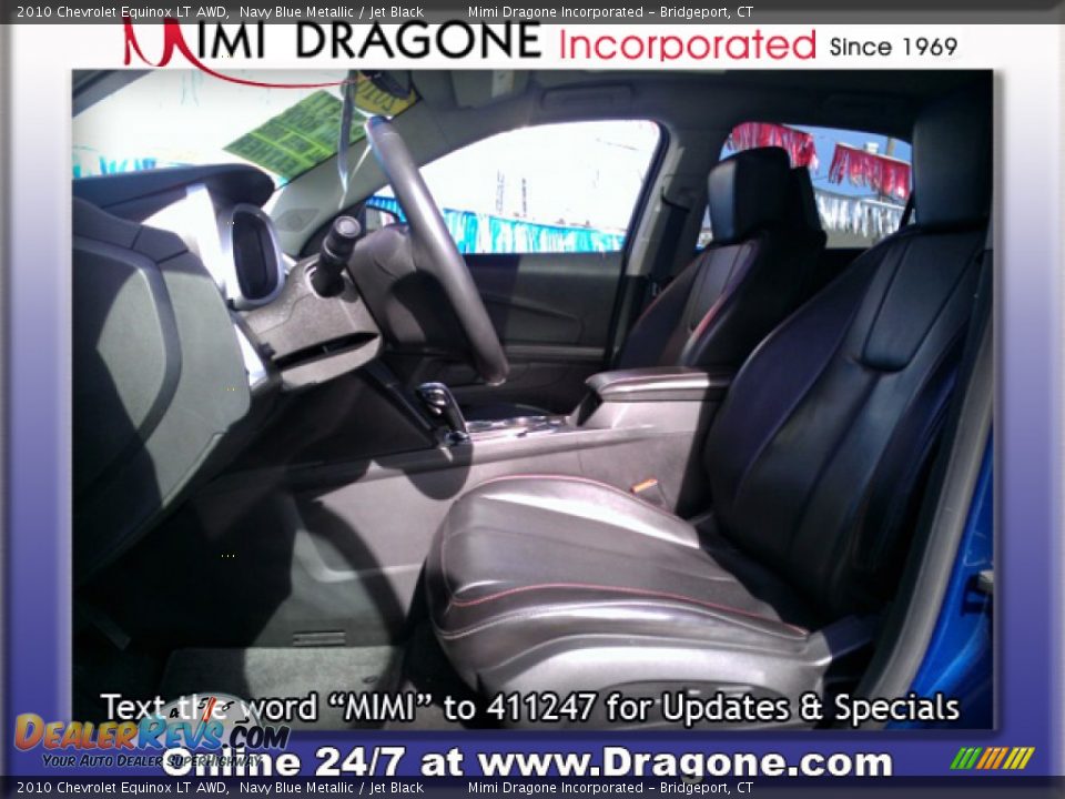 2010 Chevrolet Equinox LT AWD Navy Blue Metallic / Jet Black Photo #12