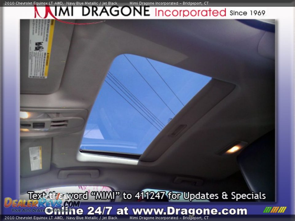 2010 Chevrolet Equinox LT AWD Navy Blue Metallic / Jet Black Photo #14